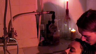 SMALL TIT BRUNETTE TATTOOED TEEN GIRLFRIEND CAUGHT IN SHOWER