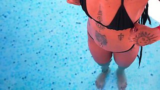 Caroleta giving ass by the pool  LP Productions