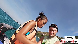 Amateur Porn Thai young cutie suck BWC on jet ski