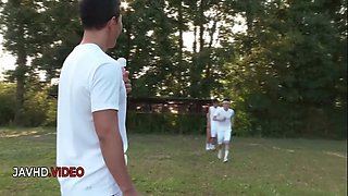 Naughty Japanese Passion Outdoor Group Fuck With Sara Saijo Arousing Adventure