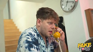 Faux hostel - super adorable teen girlfriend with envious bf who suspects her to be cheating