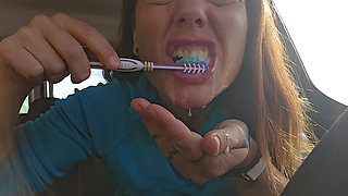 Toothbrushing on My Car