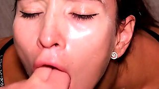 Humilation Gagging with Mouth Fuck for Her