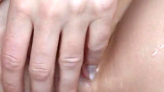 Sexy French Tutor Hope Fontaine Squirts & Cums on Student's Huge Dick