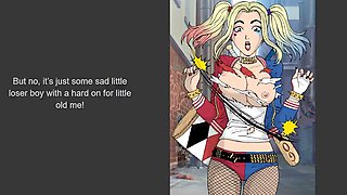 Harley Quinn anime porn JOI - degradation, CBT, and swallowing instructions