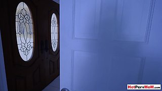 MILF catwoman seduced big cocked stepson