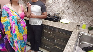 Indian Desi Bhabhi Fucked Hard by Her Devar First Time in kitchen