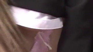 Nippon Busty Scene-4 office Orgy with Slim Busty Japanese in Lingerie Enjoying Creampie