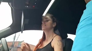 Masturbated in Her Car, Then Cummed in Her Mouth – Ride-Share Blowjob