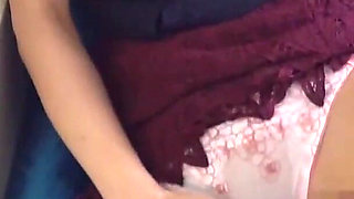 She Masturbates While Wearing Panties and They Get Excited at the Sight - 3