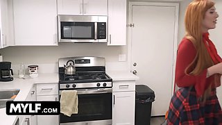 Sucking hot red haired milf wifey cheats with a random handyman - momdrips by mylf