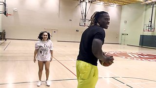 Black booty ebony teen Casie Blake enjoys riding big cock