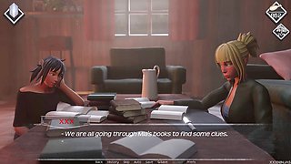 Interactive visual novel with a focus on curves and misty adventures