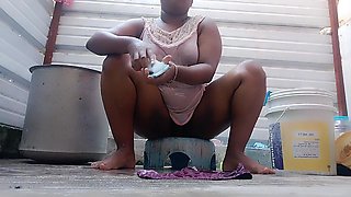 Dirty Indian Babe Caught in Camera While Doing Household Work