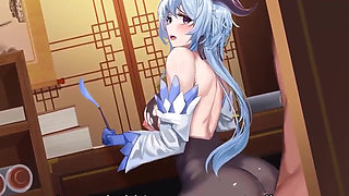 Ganyu Hard Work with Sex