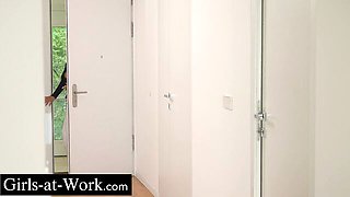 Alexis Crystal and Megan Fiore's brunette xxx by Girls At Work