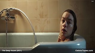 Camille Rowe naked in the bath