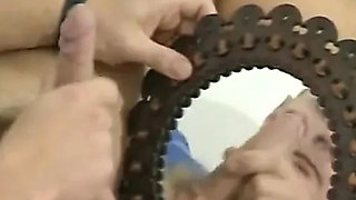 Blonde Granny Gives Blowjob and Gets Filled with Cum in Her Mouth