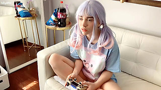 Indigo White's Day Off as a Gamer Girl!