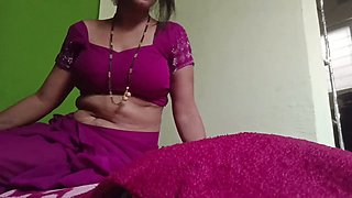 Steamy night with a seductive bhabhi in a romantic bedroom setting