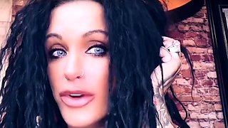 Very hot busty brunette solo masturbation on webcam