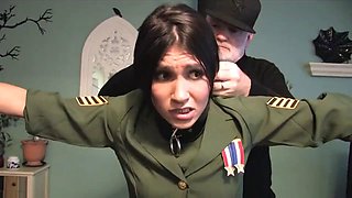 Brunette in Bondage Training