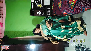 Bhabhi's fucking in green saree in the month of Saavan
