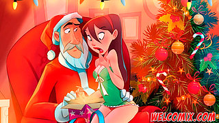 Naughty Home Christmas Hentai - Big Tits MILF Anal & Blowjob