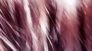 Blonde and brunette lesbians toying cunt