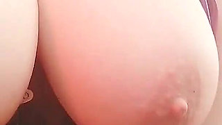 Sexual MILF in Purple Spandex Pvc Lingerie - Blonde