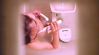 beautiful showering stepsister from Japan