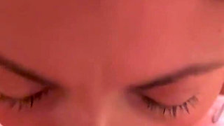 Hot MILF Gives Her Husband an Amazing Blowjob and Swallows the Load After Rimjob.