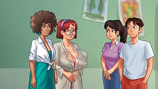 Curvy girl with big ass and big boobs enjoys playing adult games