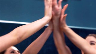 Girlsway - tutor India Summer brings her student domina Emily Willis for a three way surprise