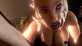 Thick Barbarian Elf Girl Sucking Small Perky Dick
