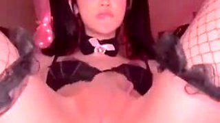 Pretty Lil' Chinese Sissy Juggling On A Thick Fuck stick
