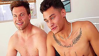 His First Guy! Hot Latino Jock Tries Something New!