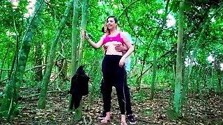 Naughty Country Girl Gabi Sweet Blowjob Outdoor Forest Sex