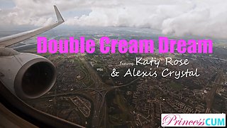 Alexis Crystal & Katy Rose in a steamy double creampie fantasy