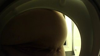 Spy cam hidden inside teens toilet bowl (1 day footage of close-up peeing).