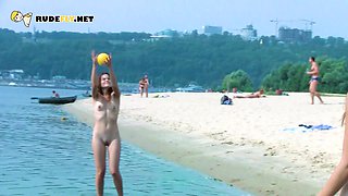 Brunette nudist teens