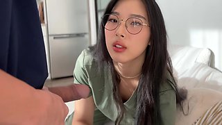 Korean Medical Students Gets Fucked and Creampie In Her Hairy Pussy
