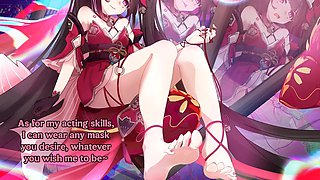 Star rail, anime porn, foot worship