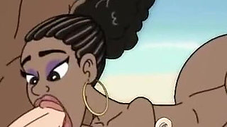 Fuckerman: cuckold husband ass fucking and a lot of sperm on a nude beach, ep. 13