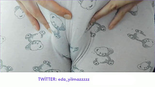 MASTURBATION IN PAJAMAS- CAMELTOE- PUFFED PUSSY- SWOLLEN PUSSY- TURKISH PORN
