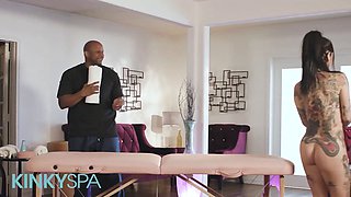 Insane spa - Joanna Angel gets a total service massage from prince and swallows his hot cum sperm