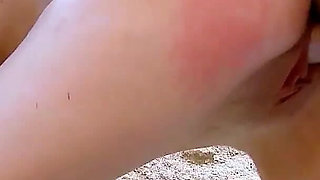 Horny skinny teen Megan secretly fucked by step brother on the beach