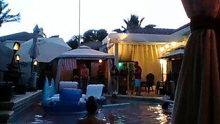 Hot amateur outdoor sex on the deck Blow job anal ATM