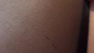 Footjob Deluxe! Nylon Slut Juices Your Big Cock