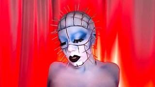 Big Tit Pinhead Gives Erotic Tease And Denial With Asmr Handjob Hellraiser Parody - Little Puck And Shawn Alff